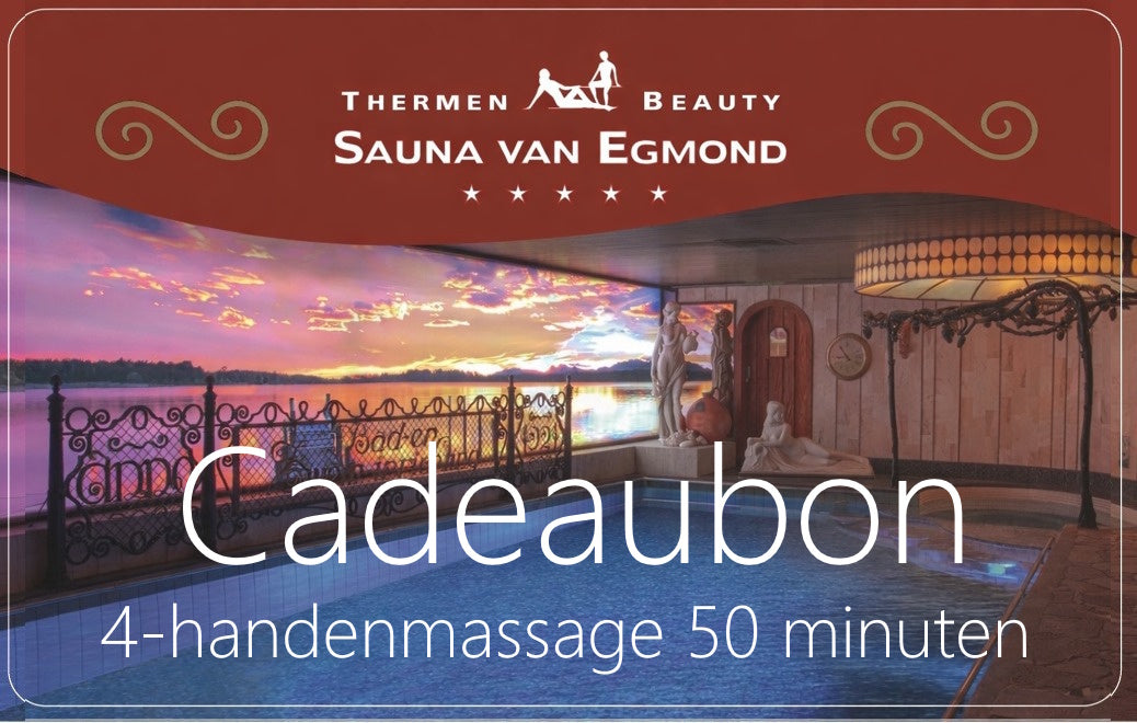 Cadeaubon 4-handenmassage 50 min