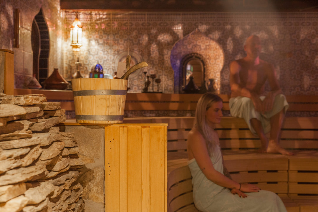 Gift voucher Sauna entrance with back, neck, shoulder massage for 2 persons